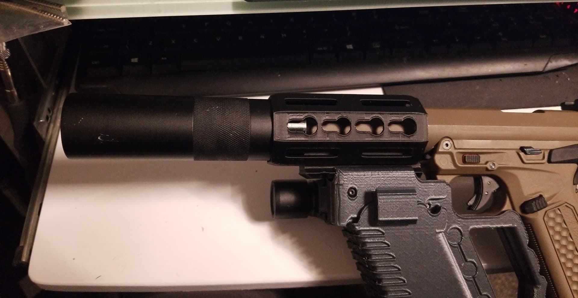 STL file Action Army AAP-01 100cm Keymod Style Rail 🎲 ・3D printable ...