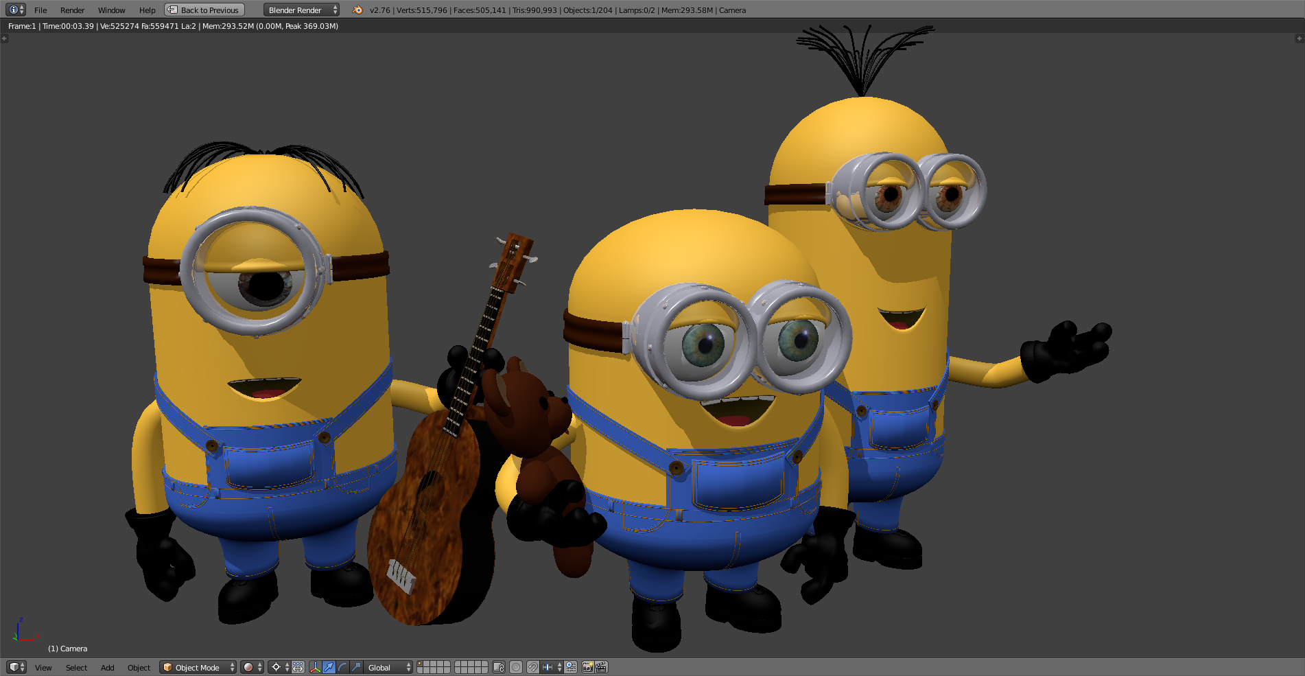 A Minion Raster 👽 Minions・Free STL File for ・Cults