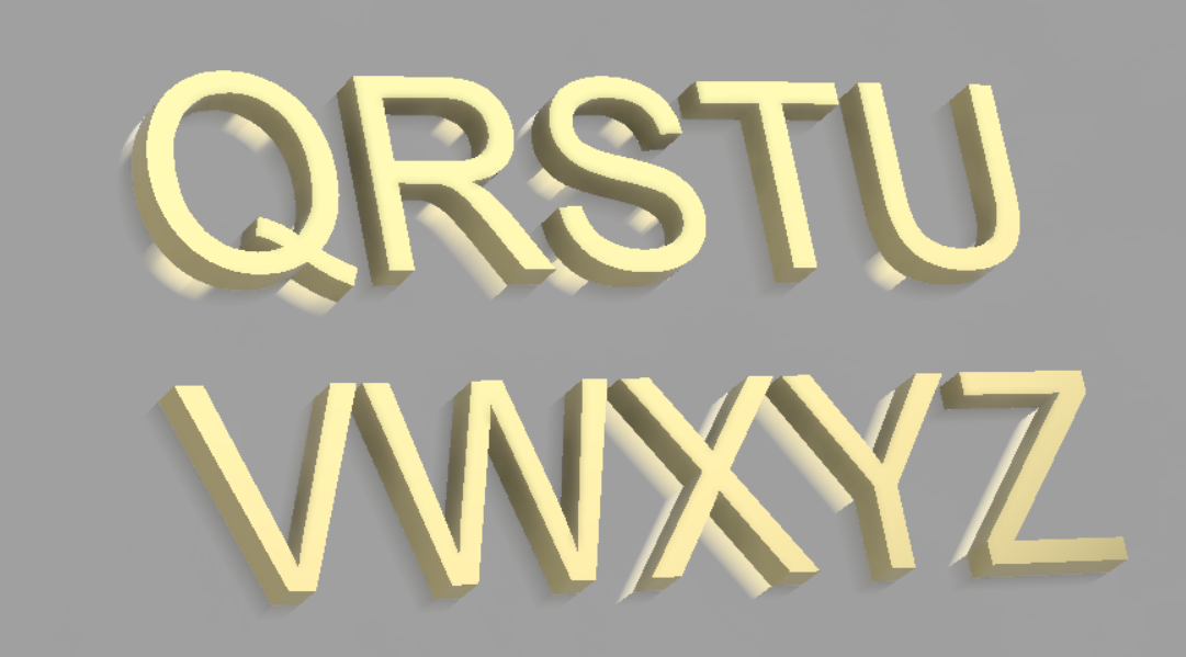 STL file APLHABETS A TO Z 🏫 ・3D printable model to download・Cults