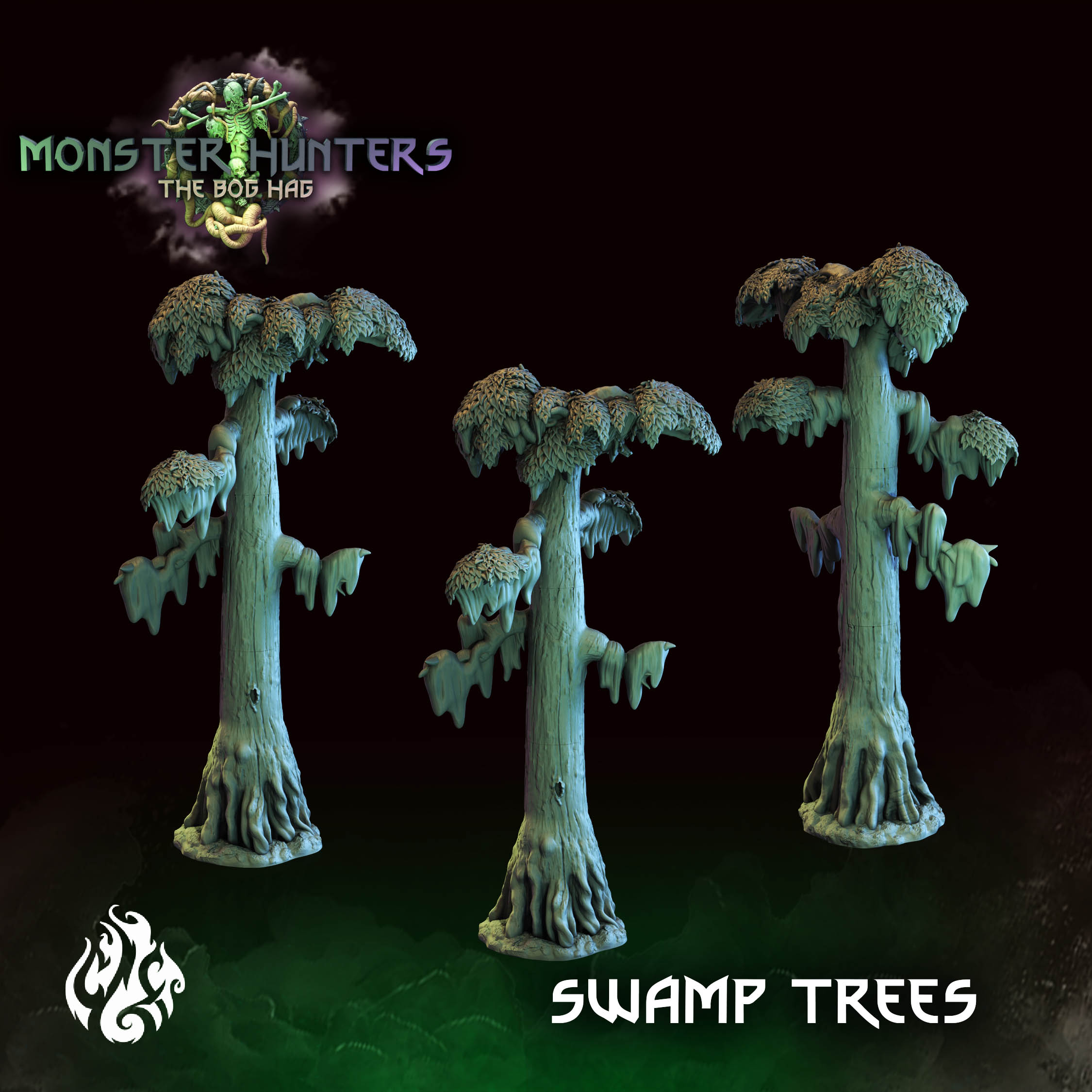 👹 Swamp Trees・ 3D File for ・Cults