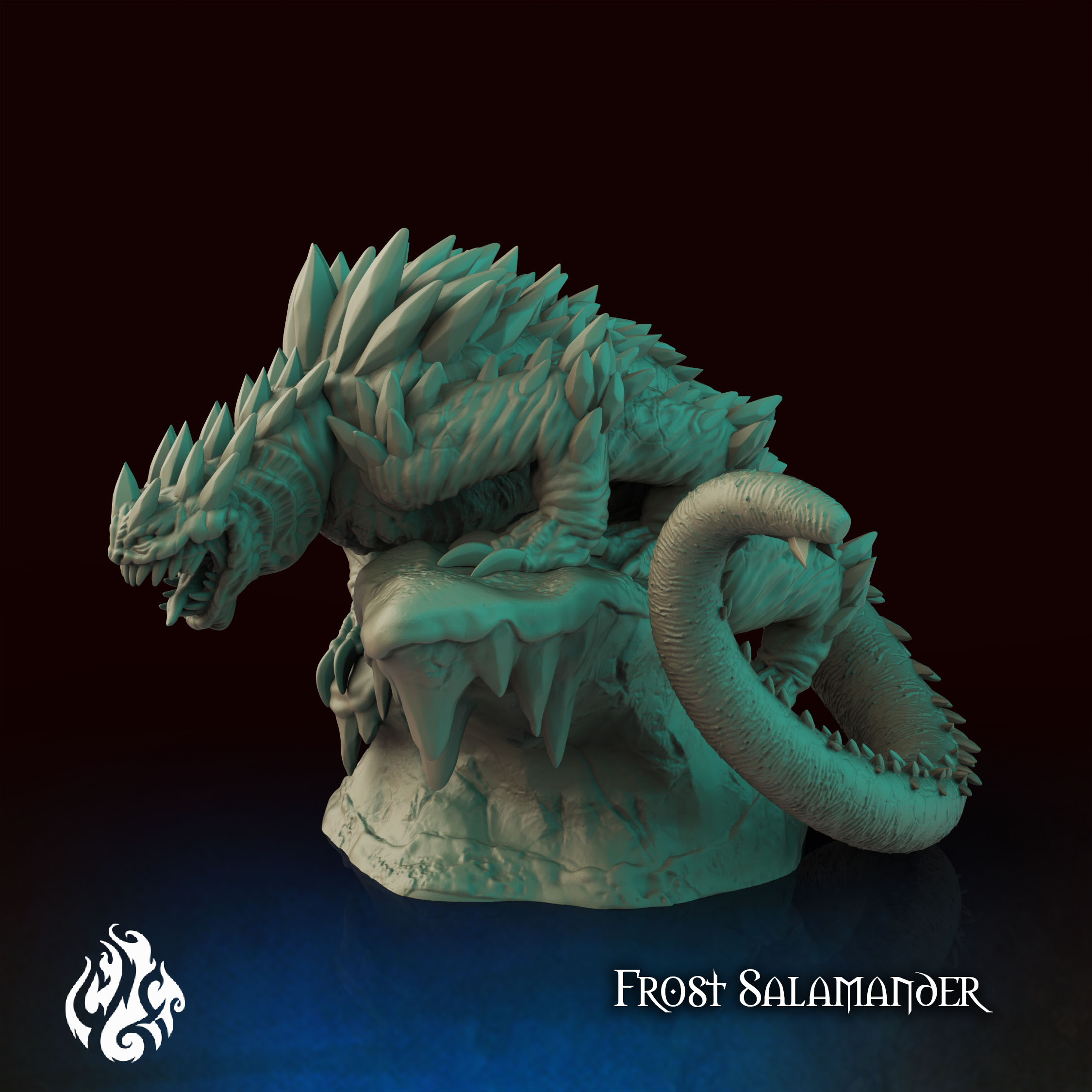 3D file Frost Salamander 🦎 ・3D printable model to download・Cults
