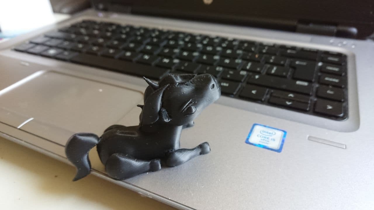 STL file Articulated Unicorn/Unicornio articulado FLEXI PRINTINPLACE