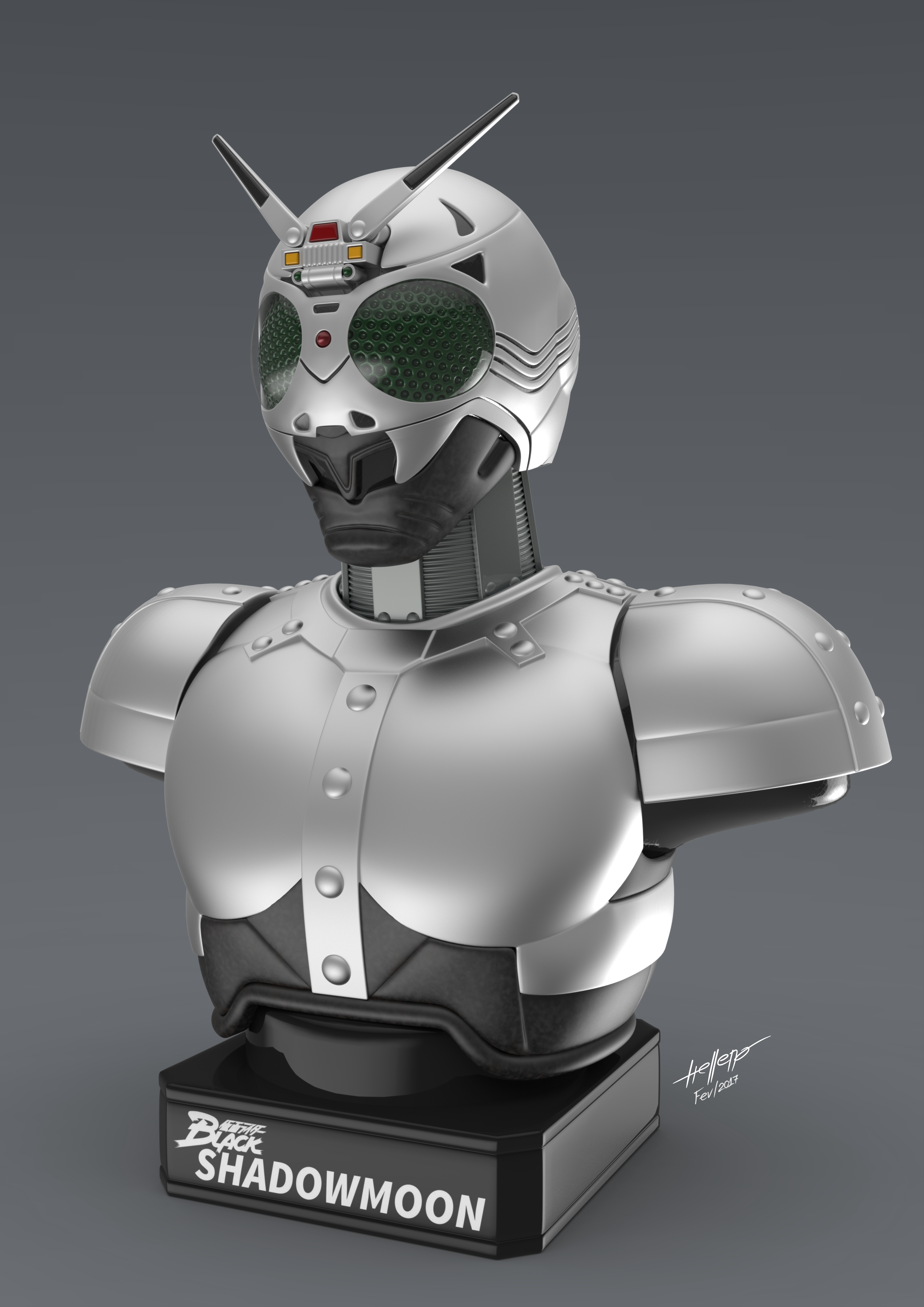 💭 Shadowmoon from Kamen Rider・ STL File for ・Cults