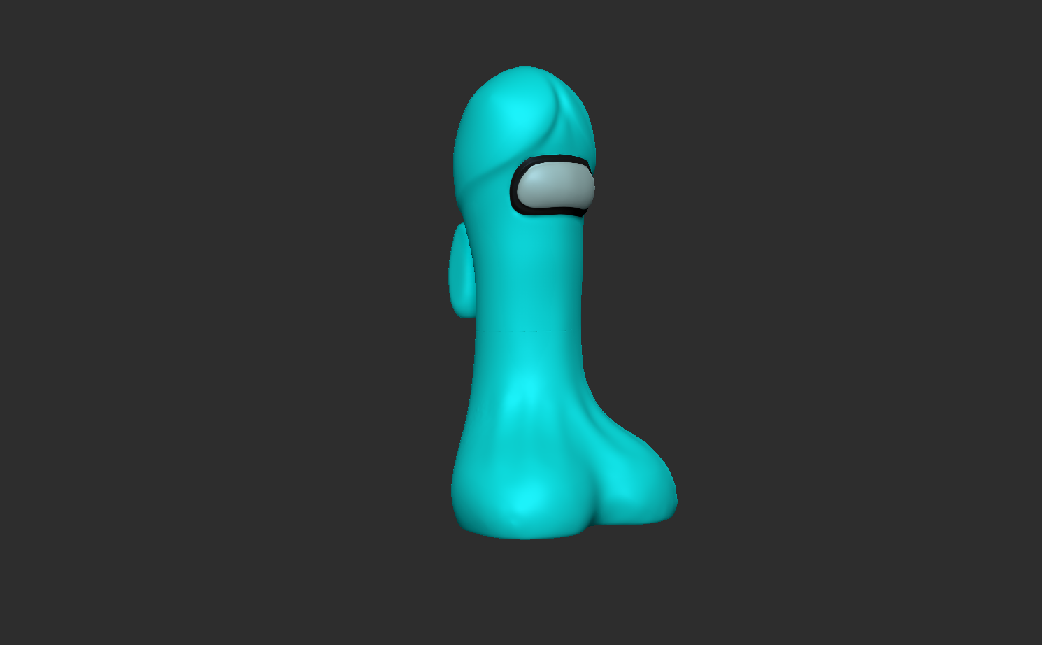 Among Us Penis - Funny Dick Miniature STL File for Cults
