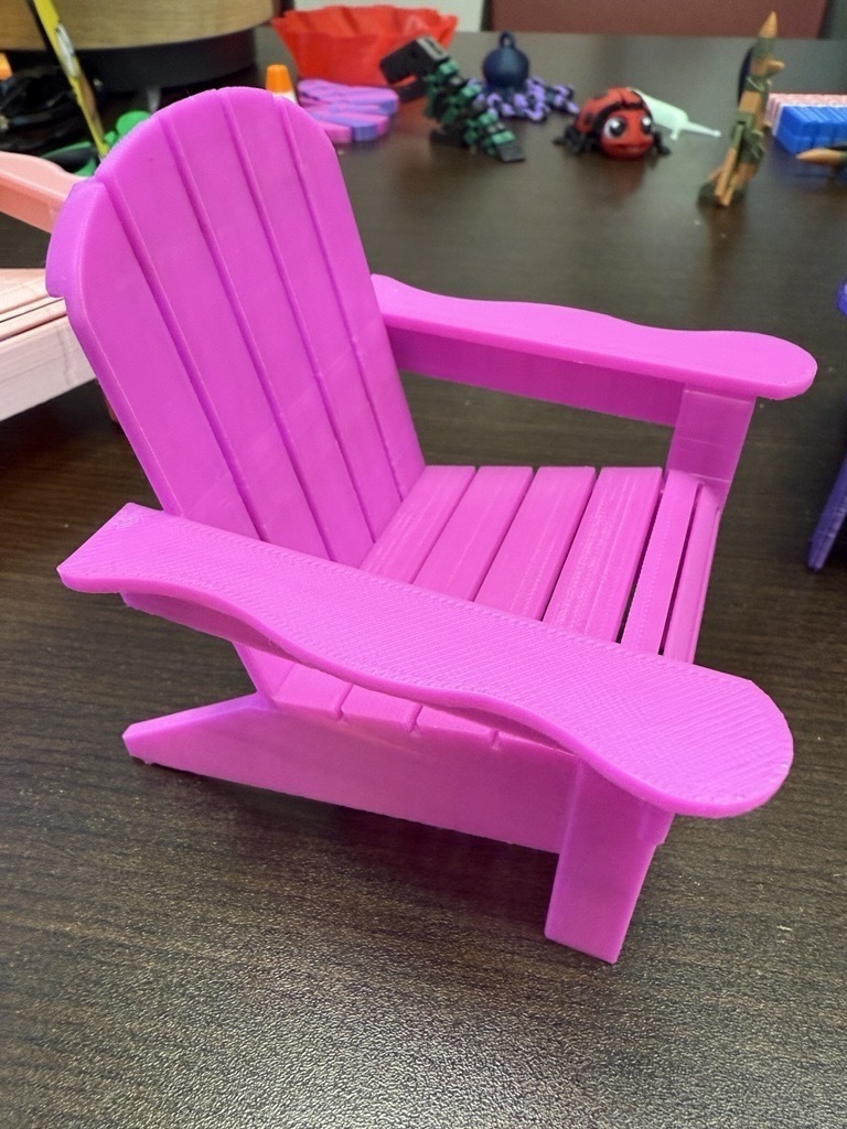 🪑 Cadeira Adirondack modificada・Arquivo 3D Grátis para ・Cults, image size:768x1024