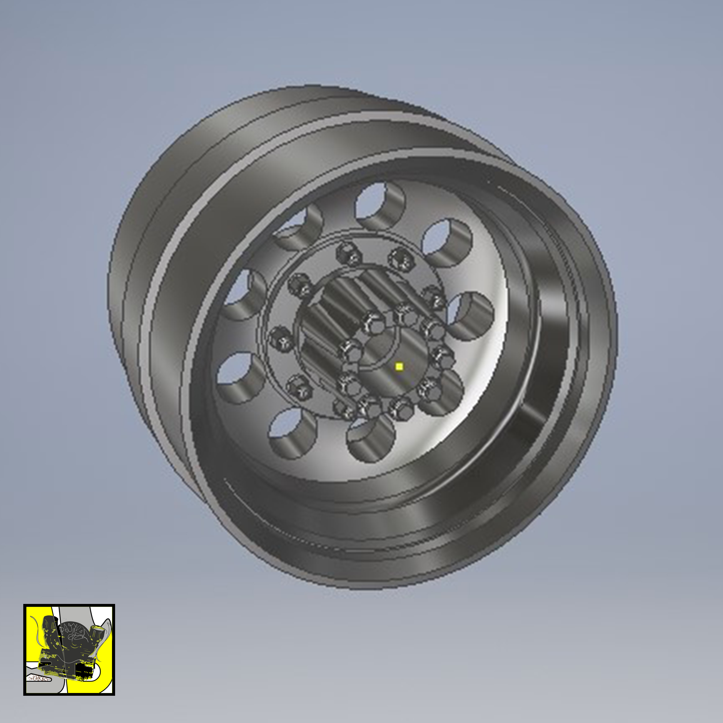 🚚 1/64 Scale Offroad Truck Rims・ STL File for ・Cults