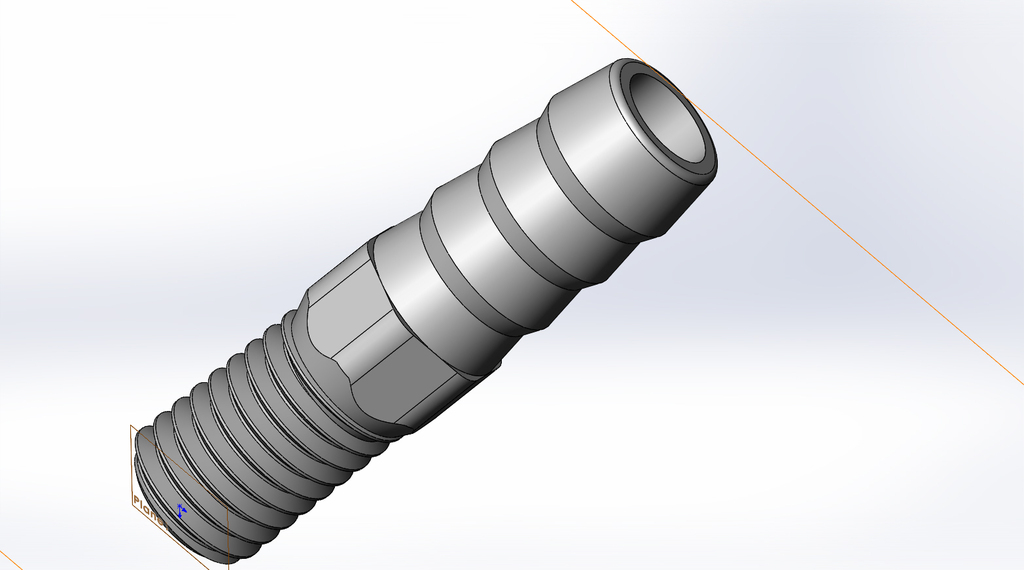 👽 M10 Barb hose fitting・Free 3D File for ・Cults