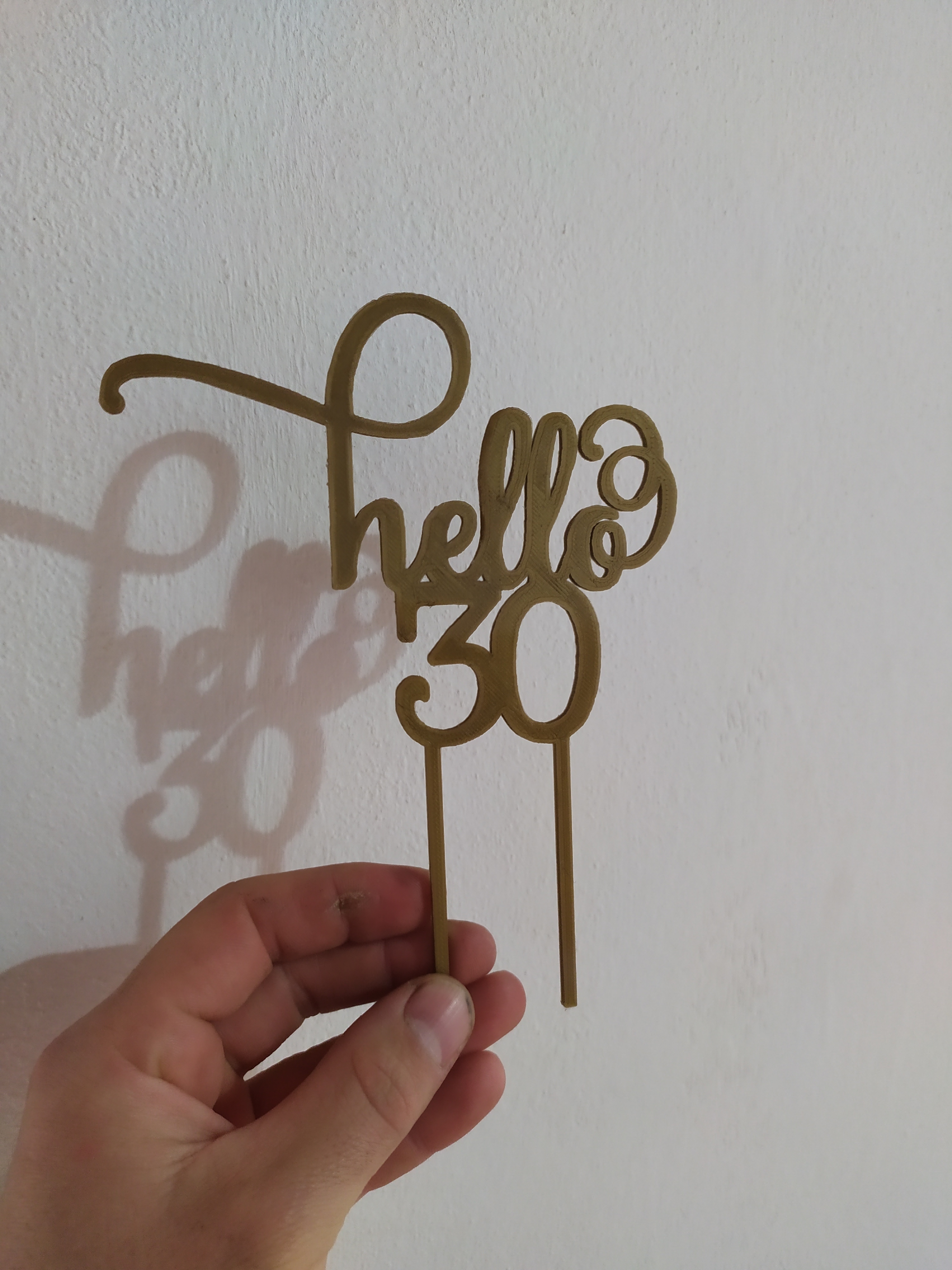👋 Topper Hello 30・ GCODE File for ・Cults