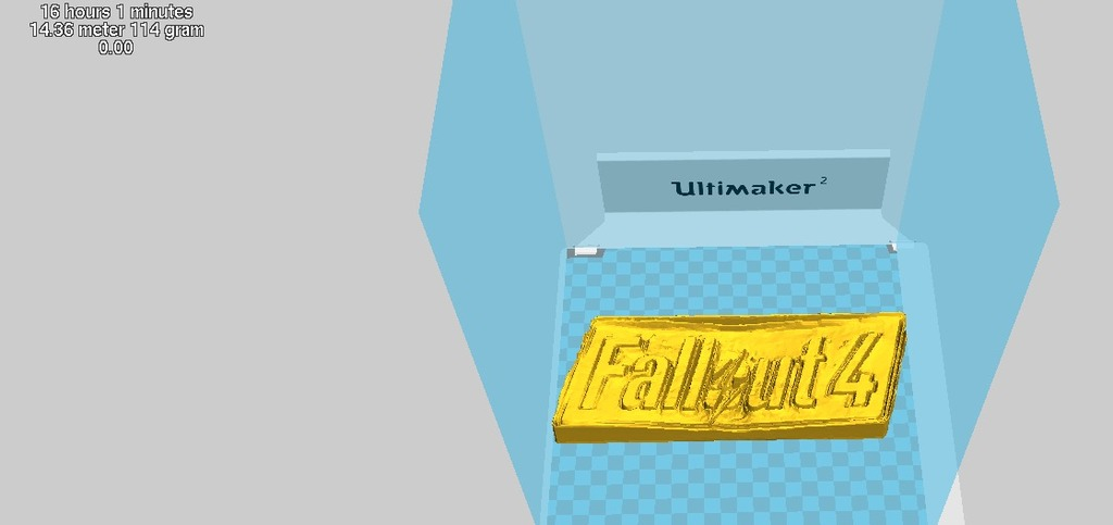 🇨🇦 Fallout 4 distressed name plate・Free 3D File for ・Cults
