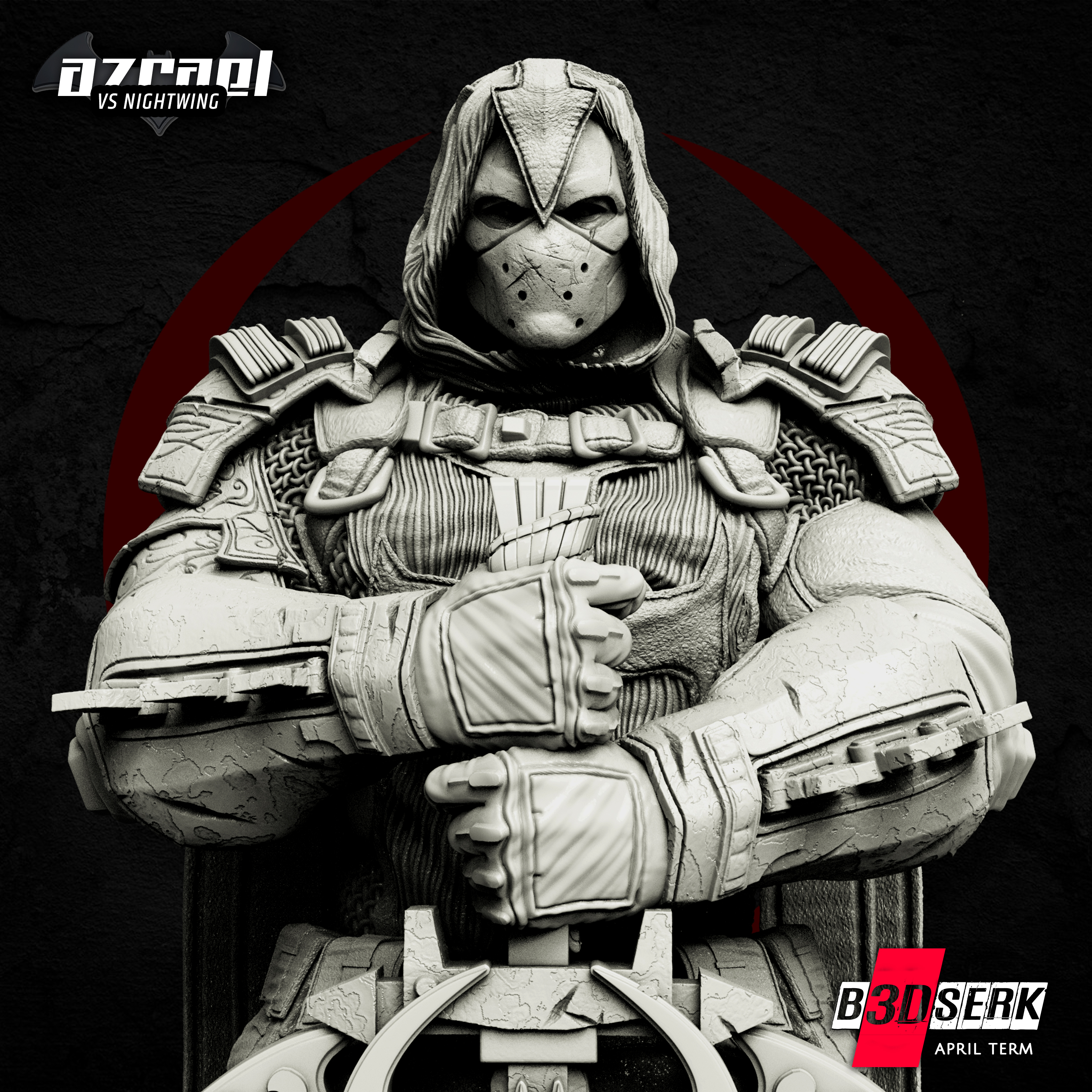 👤 B3DSERK April Term: Azrael 3d Bust tested and ready for