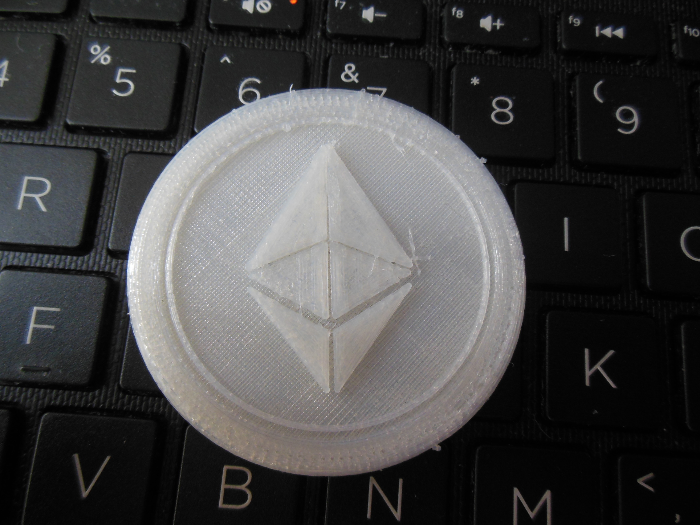 🪙 Ethereum ETH Pièce de crypto-monnaie imprimable en 3D・Fichier STL pour  ・Cults