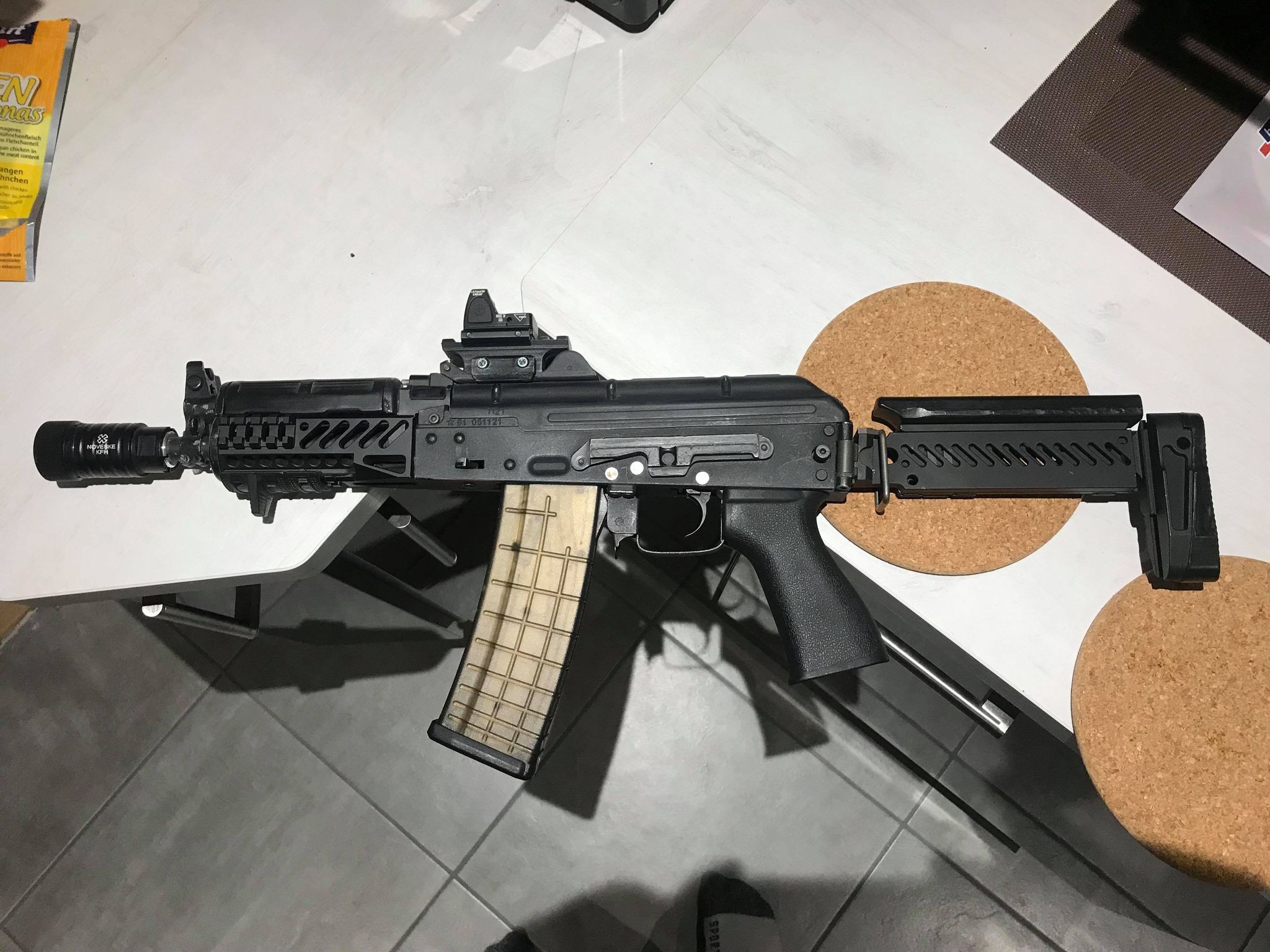 🔝 Zenitco B18 (Top Cover Rail for AKS-74U)・ STL File for ・Cults