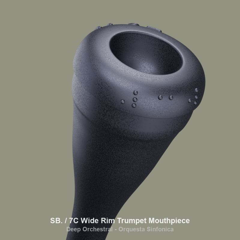 🎺 7C WideRim trumpet mouthpiece・ 3D File for 3D printing・Cults