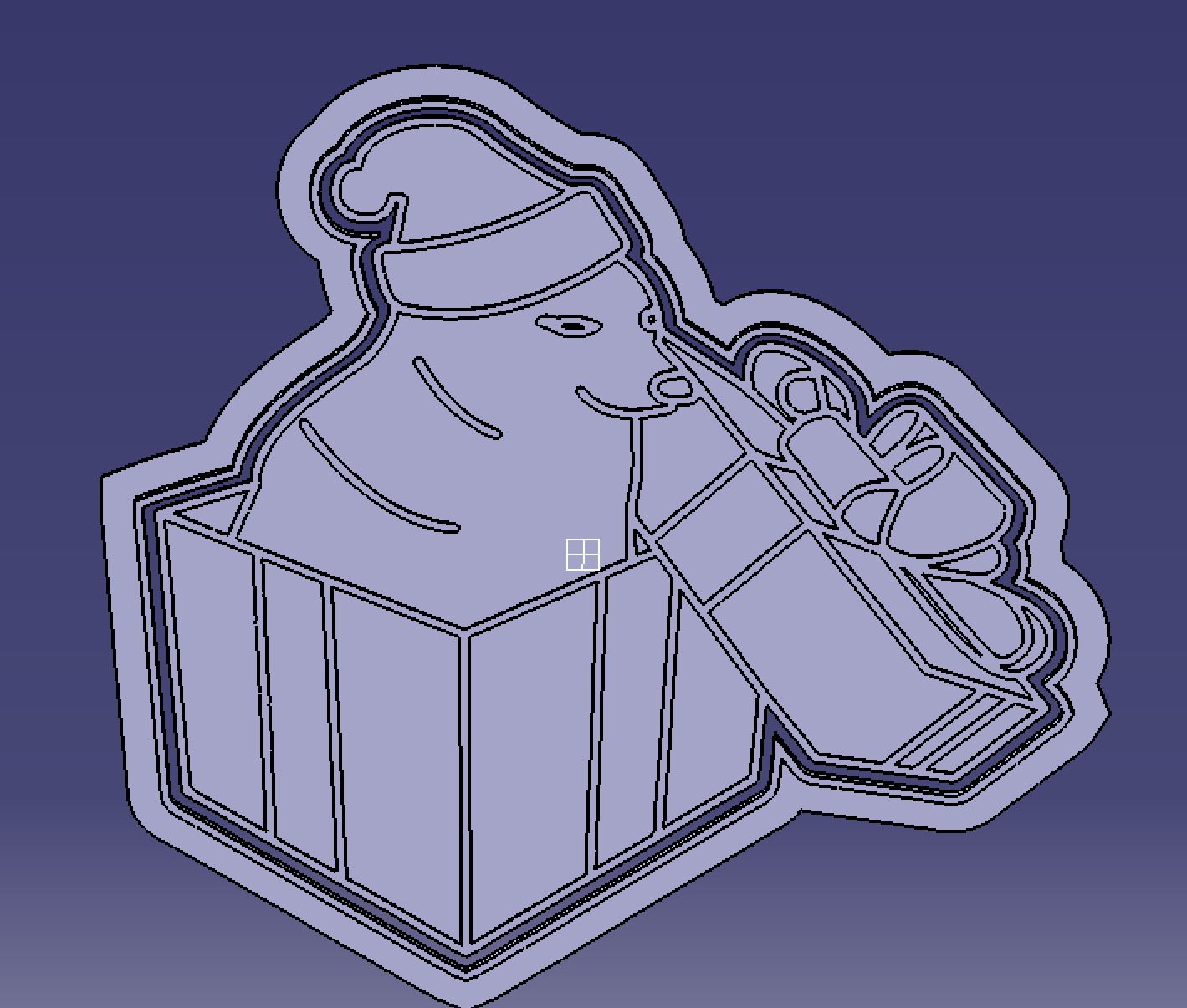 🎄 Cheem Meme Christmas Christmas Cookie cutter・ STL File for ・Cults, image size:1419x1205