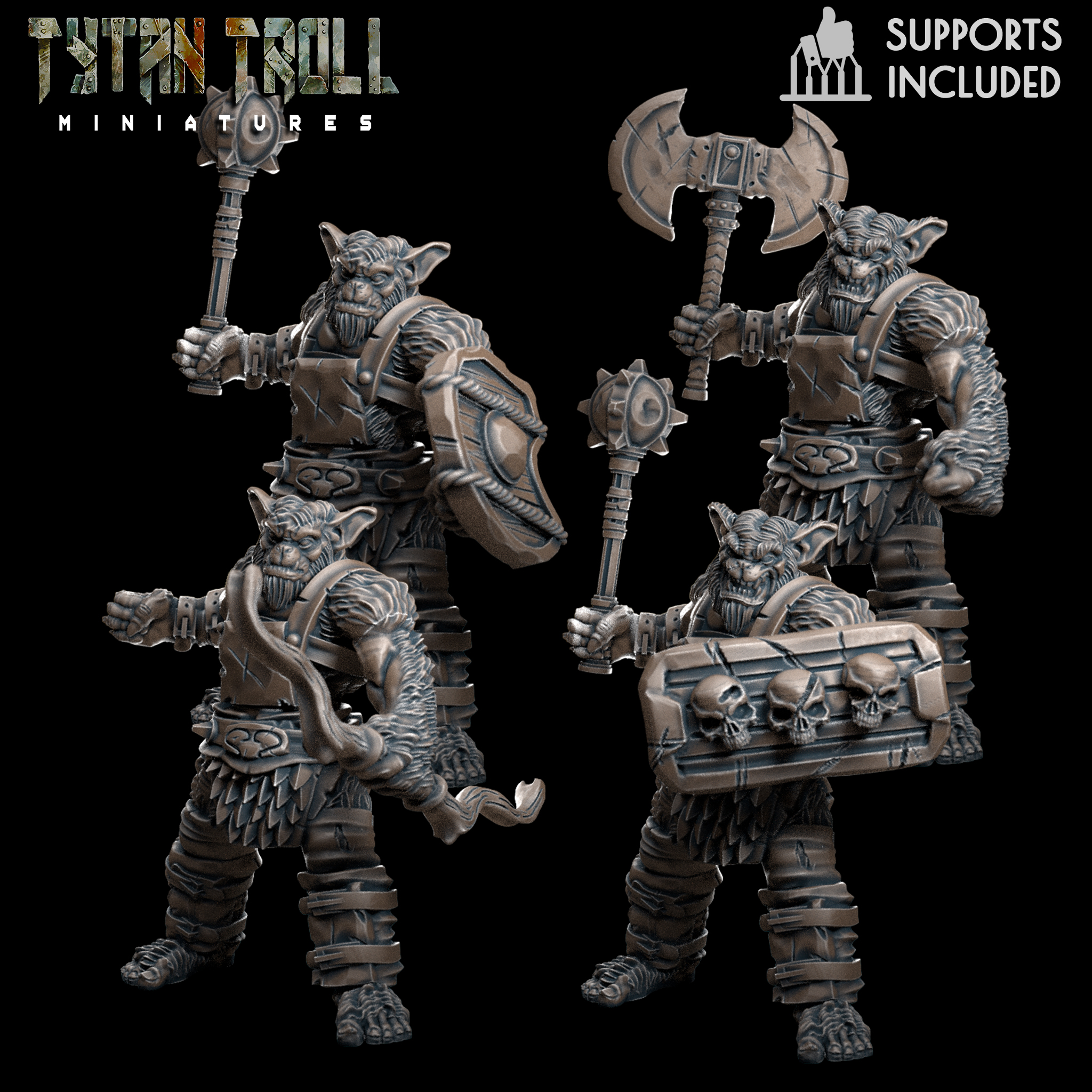 ⚔️ Bugbear bundle - [Pre-Supported]・ STL File for ・Cults