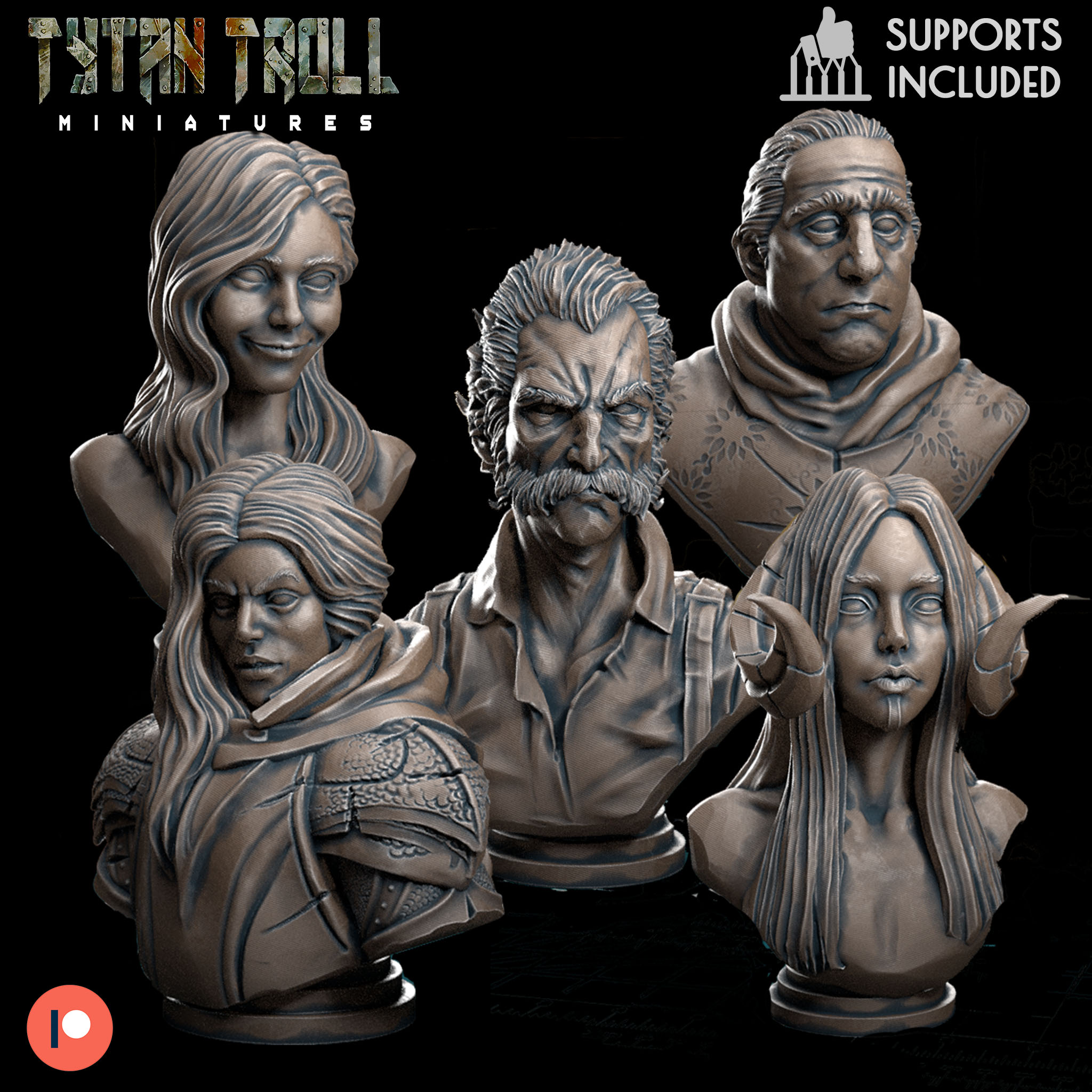 STL file March Bust Bundle - [Pre-Supported] 👤 ・3D printable model to ...