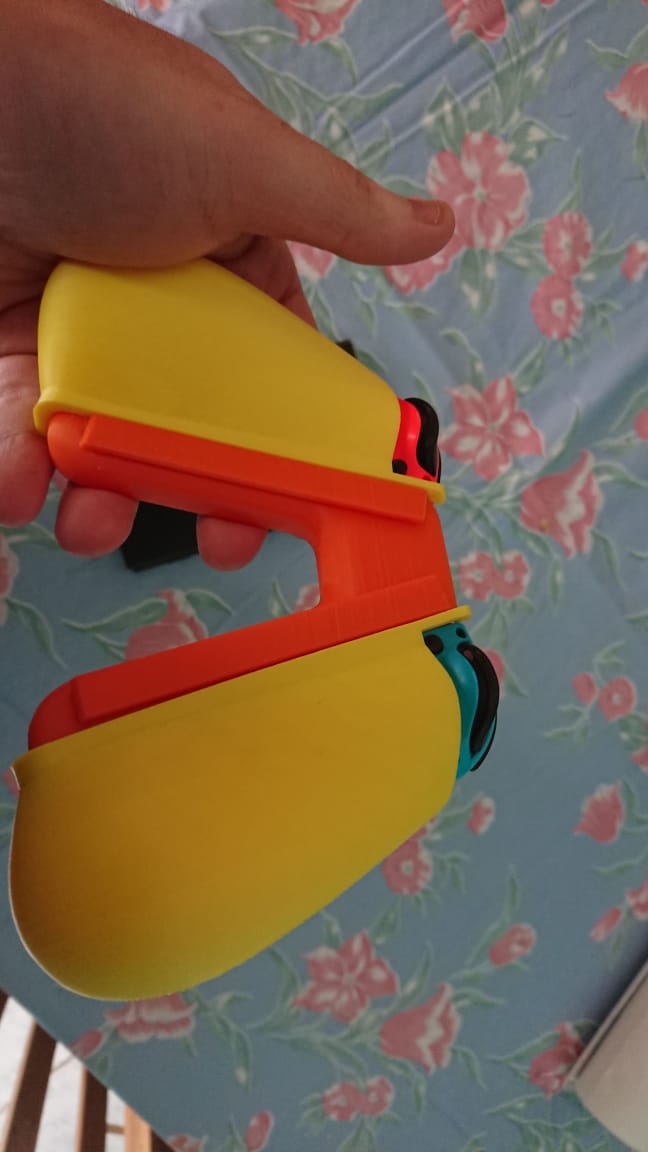 3D printable Nintendo Switch Joy-con Grip (store the strap)・Cults