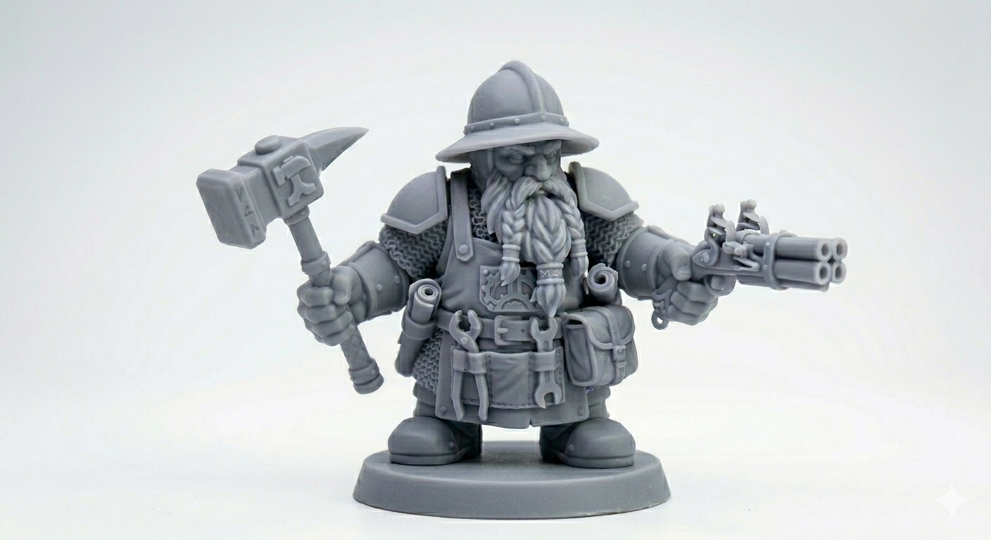 ⚔ Dwarf Engineer・Free 3D File for ・Cults