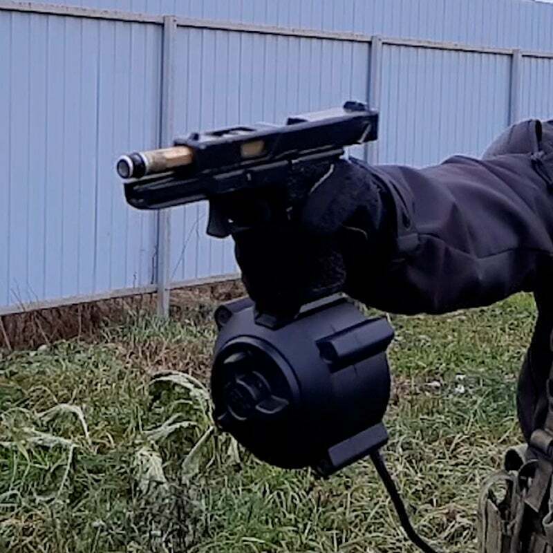 Free STL file Drum mag for Glock 17/18 GBB (only airsoft HPA) 🥁 ・3D