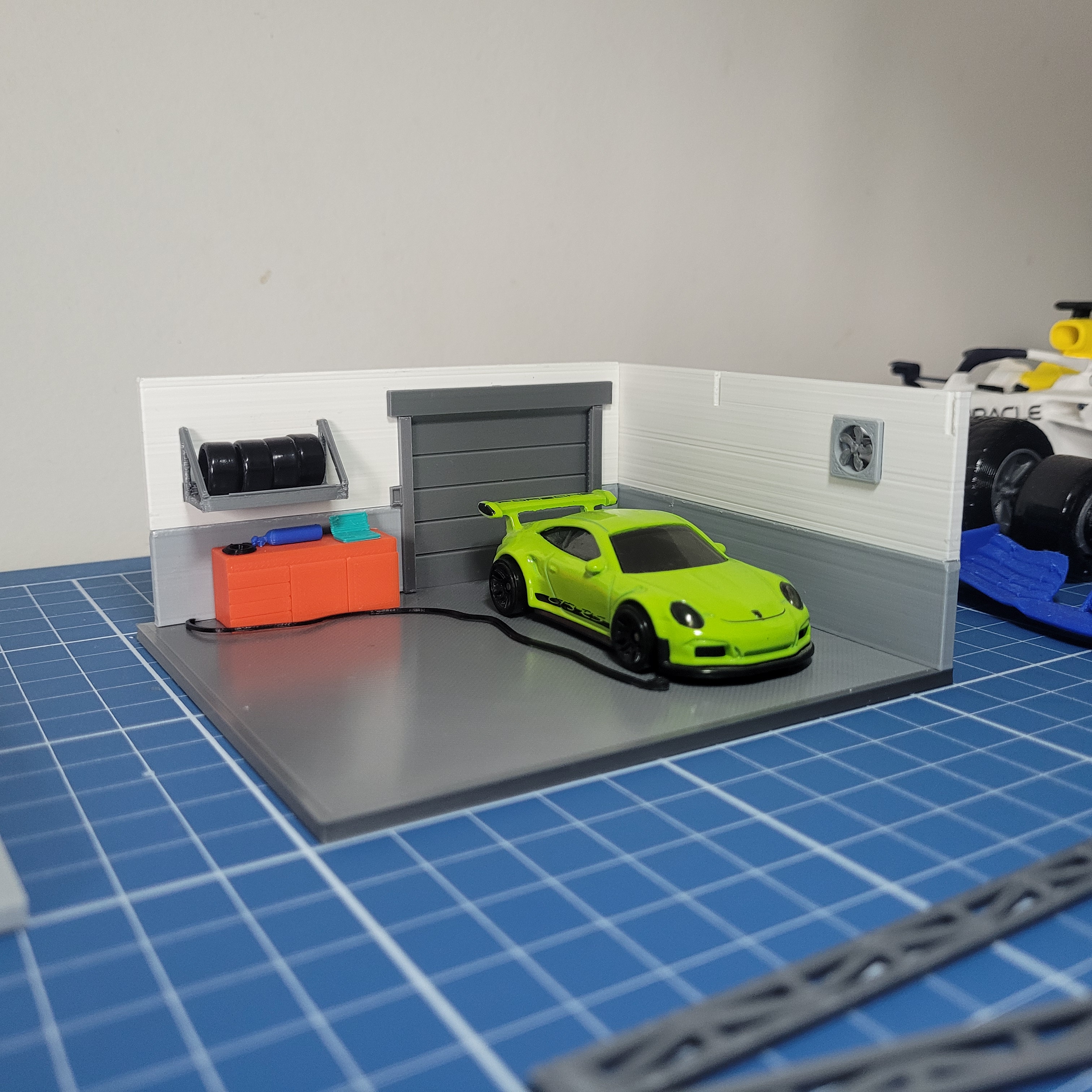 ☆ 1/64 Garage Item M 1/64 Diorama Car Garage Repair Tool Model Workshop