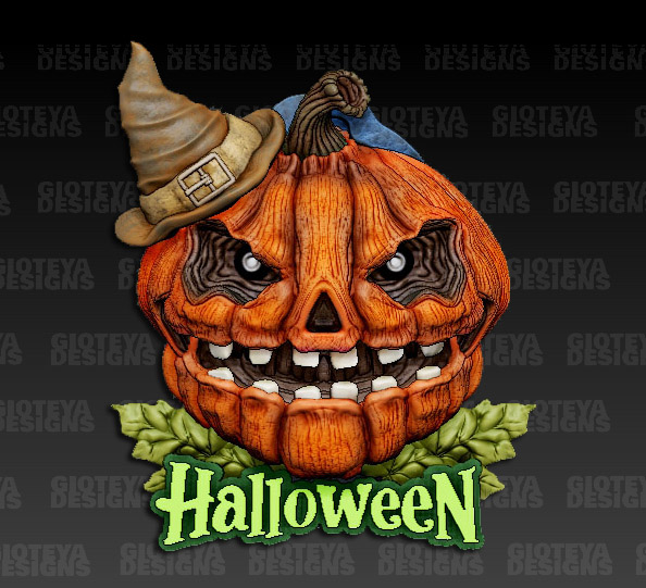 STL file Halloween Jack o Lantern Magnet 🎃 ・3D printer model to ...
