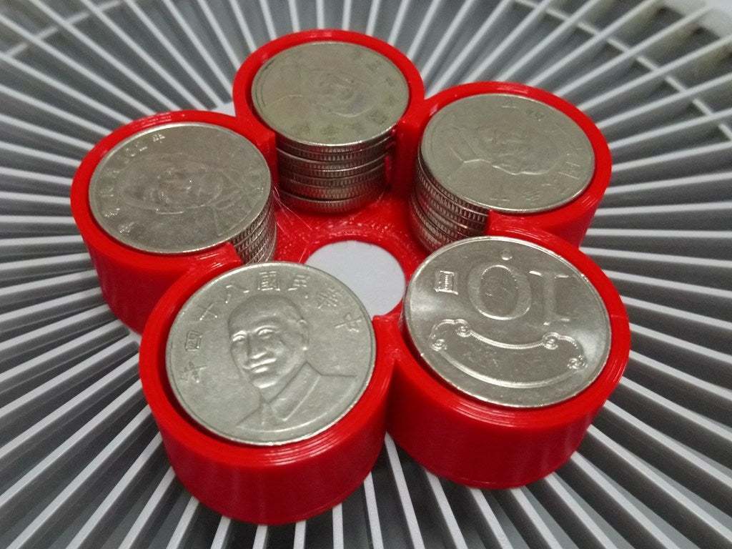 🪙 A coin box with variable tube number・Free SCAD File for ・Cults
