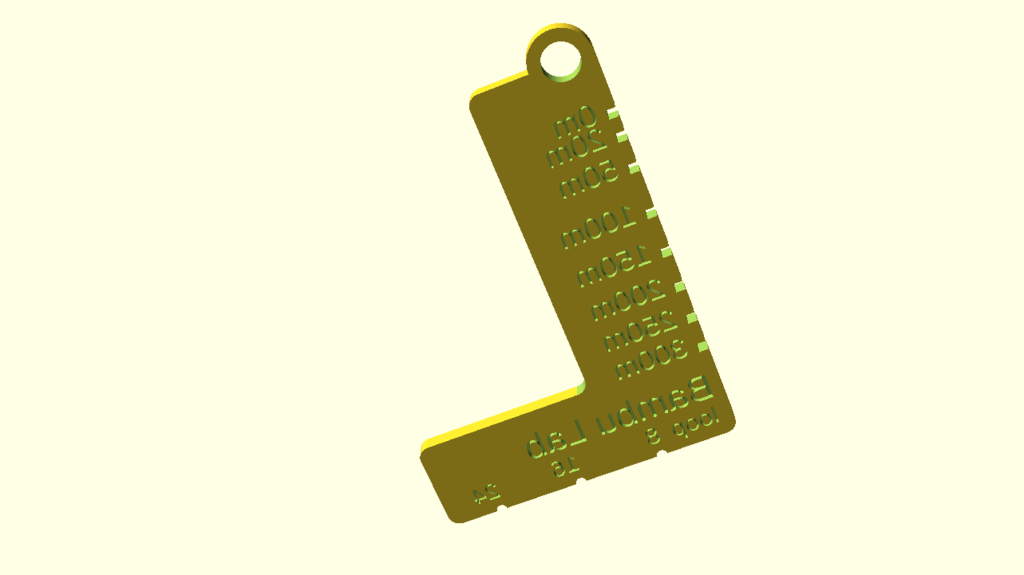 Filament Ruler 🧑🔧 Customizable_filament_ruler_6A・Free 3D File for ・Cults