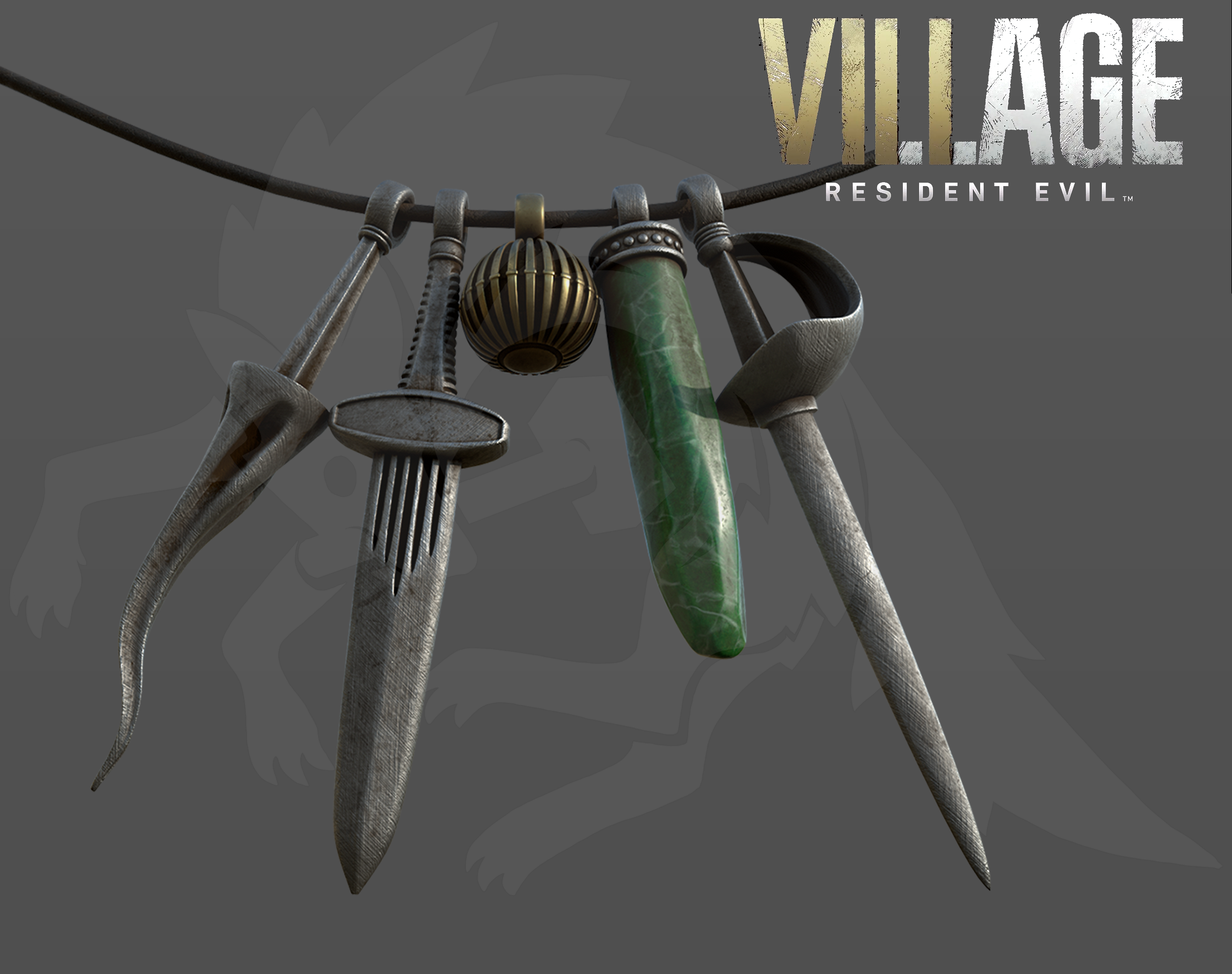 STL file RESIDENT EVIL VILLAGE 3D MODEL DIMITRESCU NECKLACE FOR COSPLAY