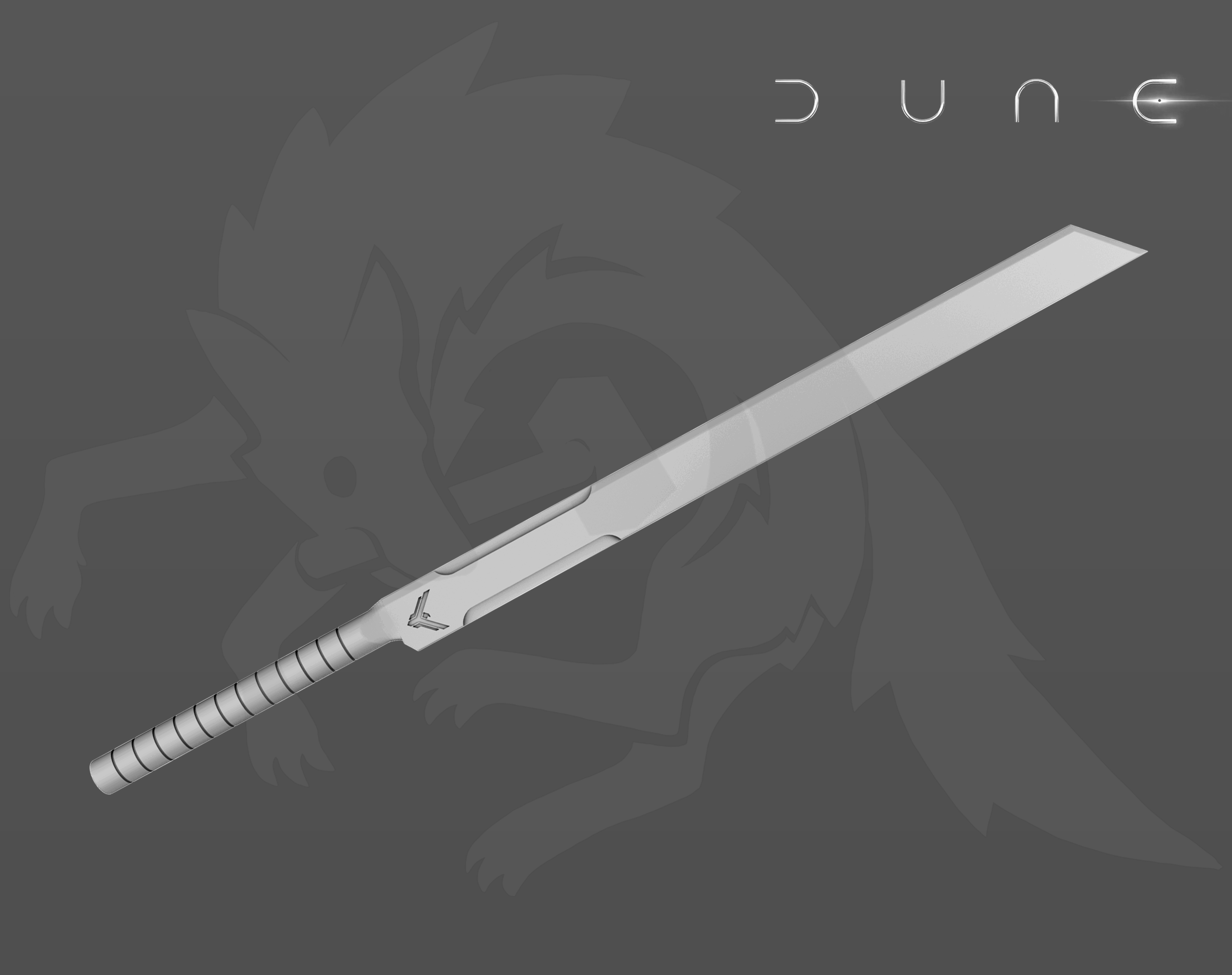 Dune Schwert Von Duncan Idaho - Offizielle Filmreplik 82cm Mit Wandhalterung