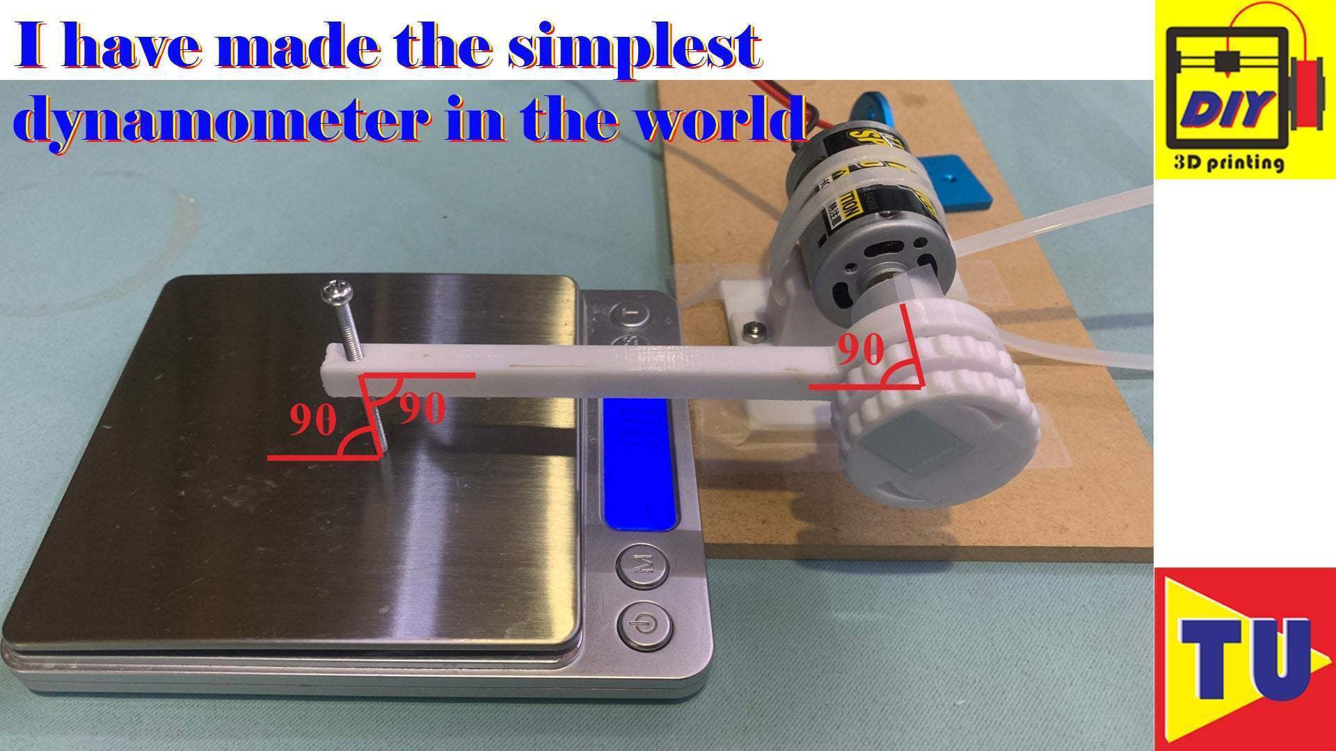 🗺️ Simplest Dynamometer in the world・Free STL File for ・Cults