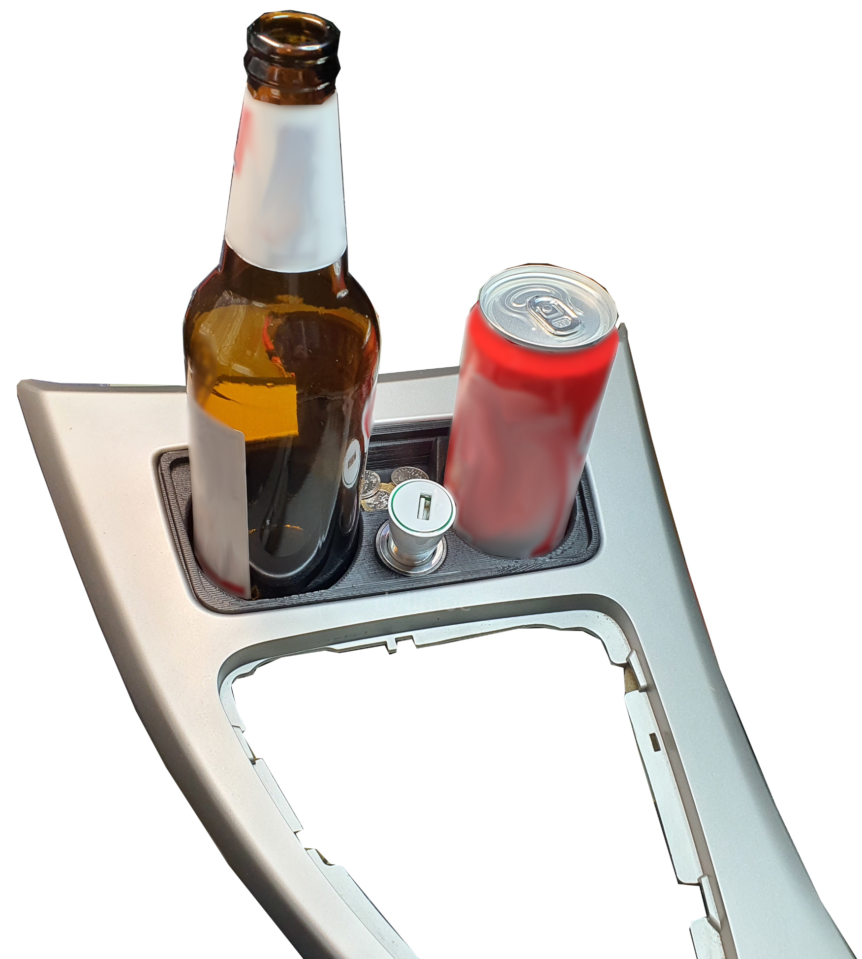 cigarette lighter cup holder 🚬 CUP HOLDER BMW 3 E90 ASH TRAY E91/E92/E93 Cigarette lighter socket  Charger CUPHOLDER・Free STL File for 3D printing・Cults