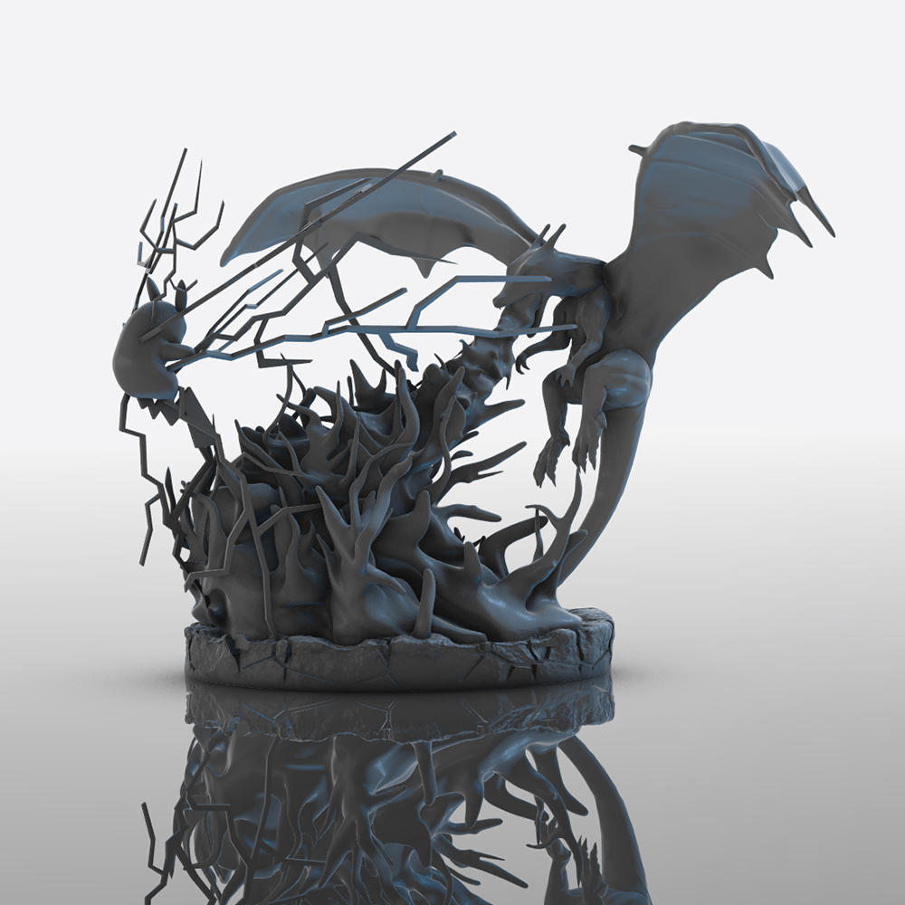 🔥 Charizard Vs Pikachu Fire And Thunder Battle 3D print model・ 3D File ...