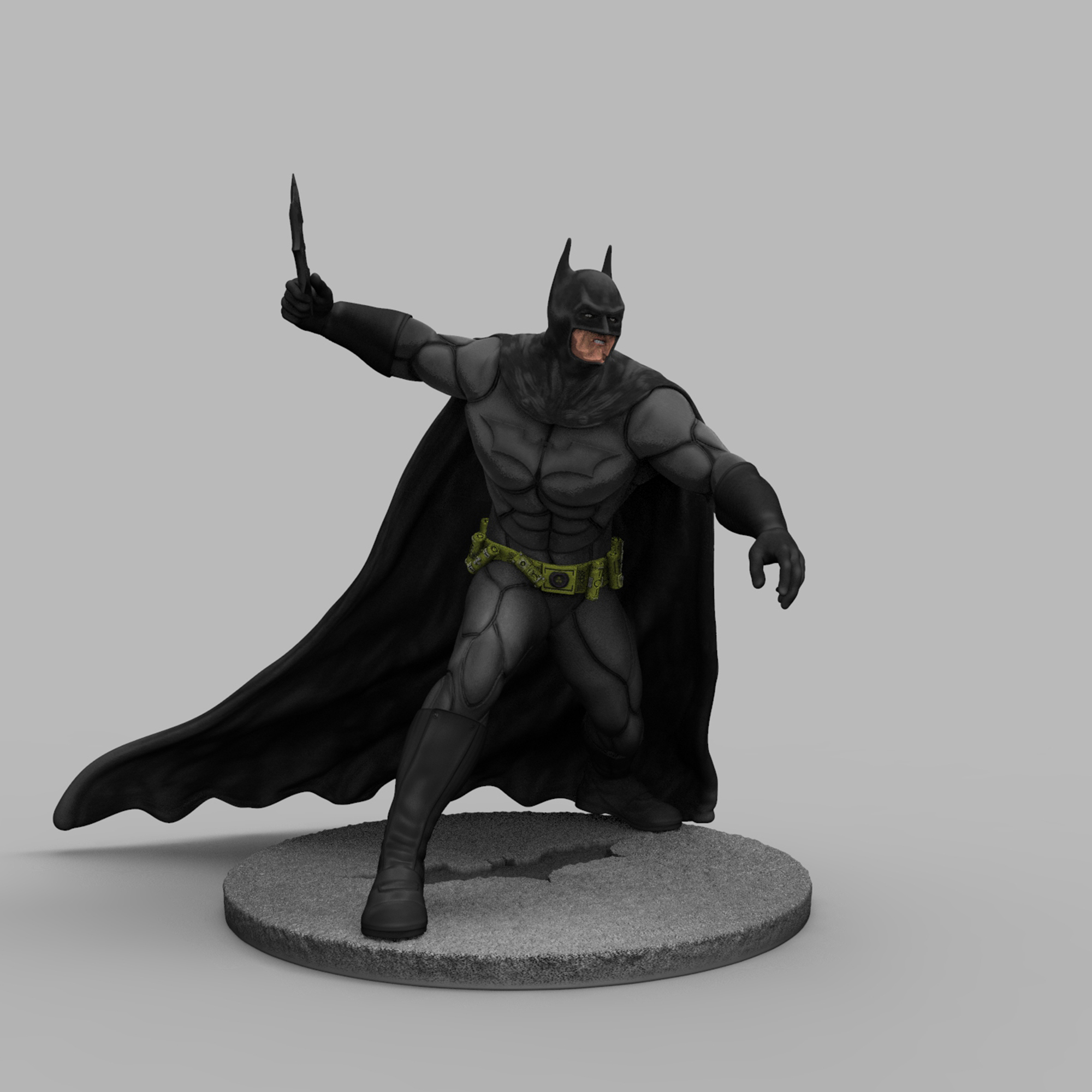 🃏 BATMAN - THE DARK KNIGHT 3D Print Figure Diorama・ STL File for ・Cults