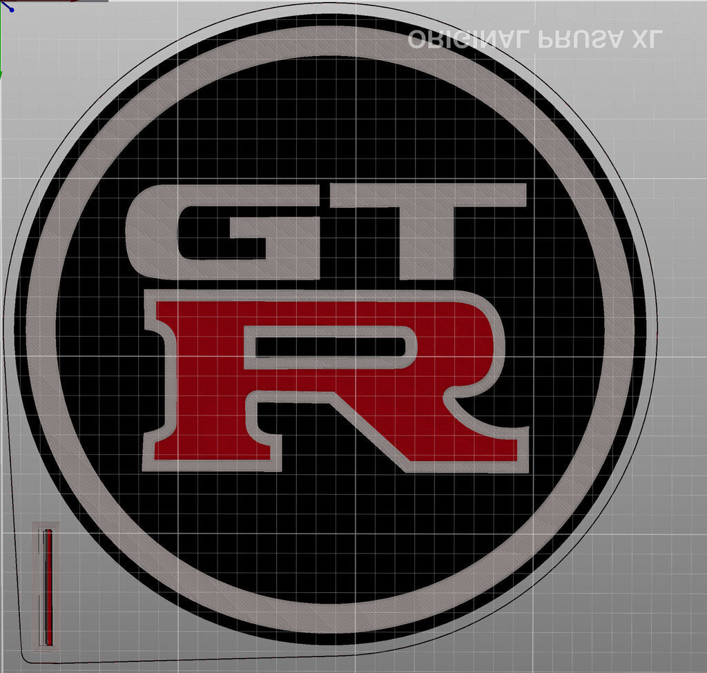 🚗 Nissan GT-R GTR Logo MMU Multicolor・Free 3D File for ・Cults
