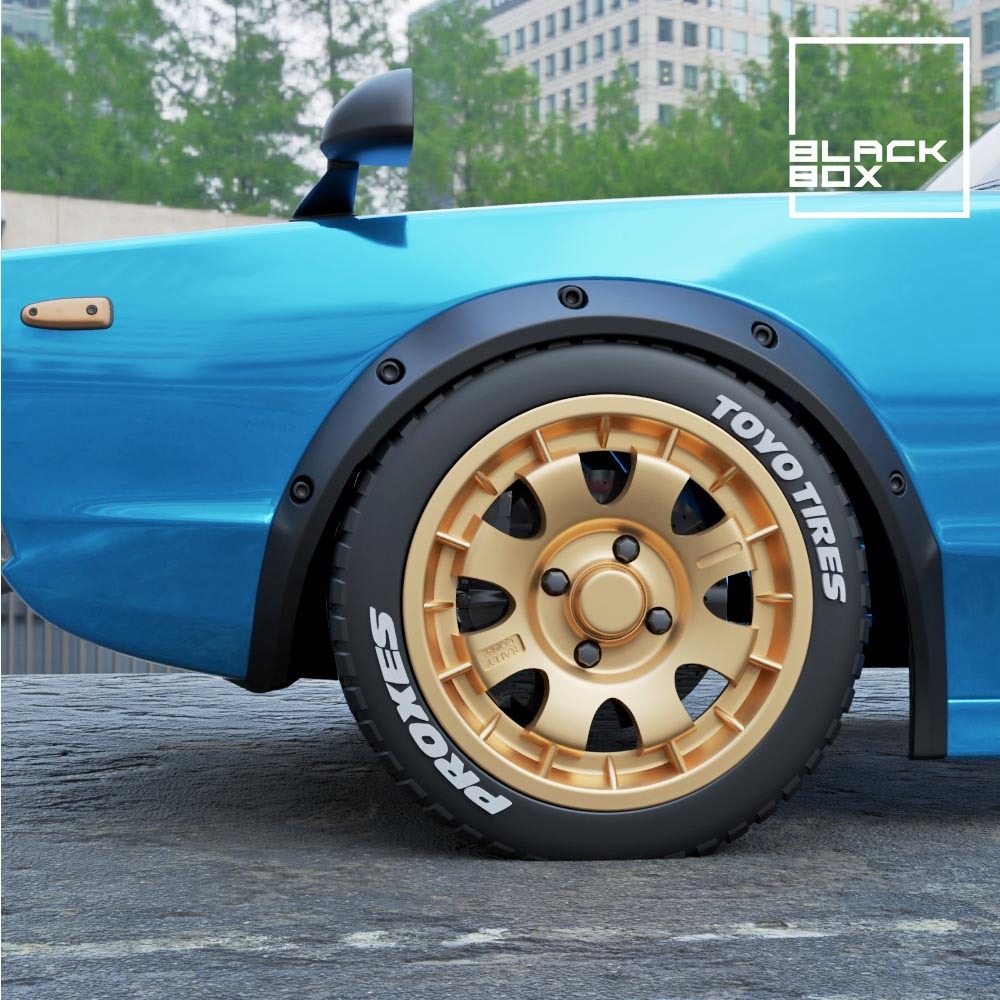 Og Rally Style Rims 👴 Old School Rally Wheel set 2 offsets and 2 tires・ STL File for ・Cults