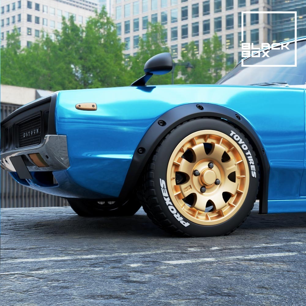 STL 文件Old School Rally Wheel set 2 offsets and 2 tires 👴 ・可下载的 3D 打印模型・ ...