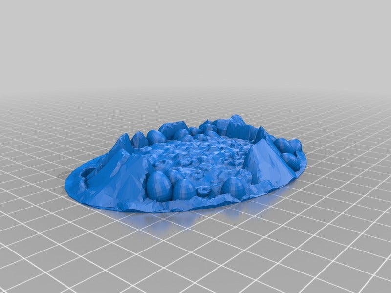 👹 Monstrous Creature Base 120mm x 90mm・Free STL File for ・Cults