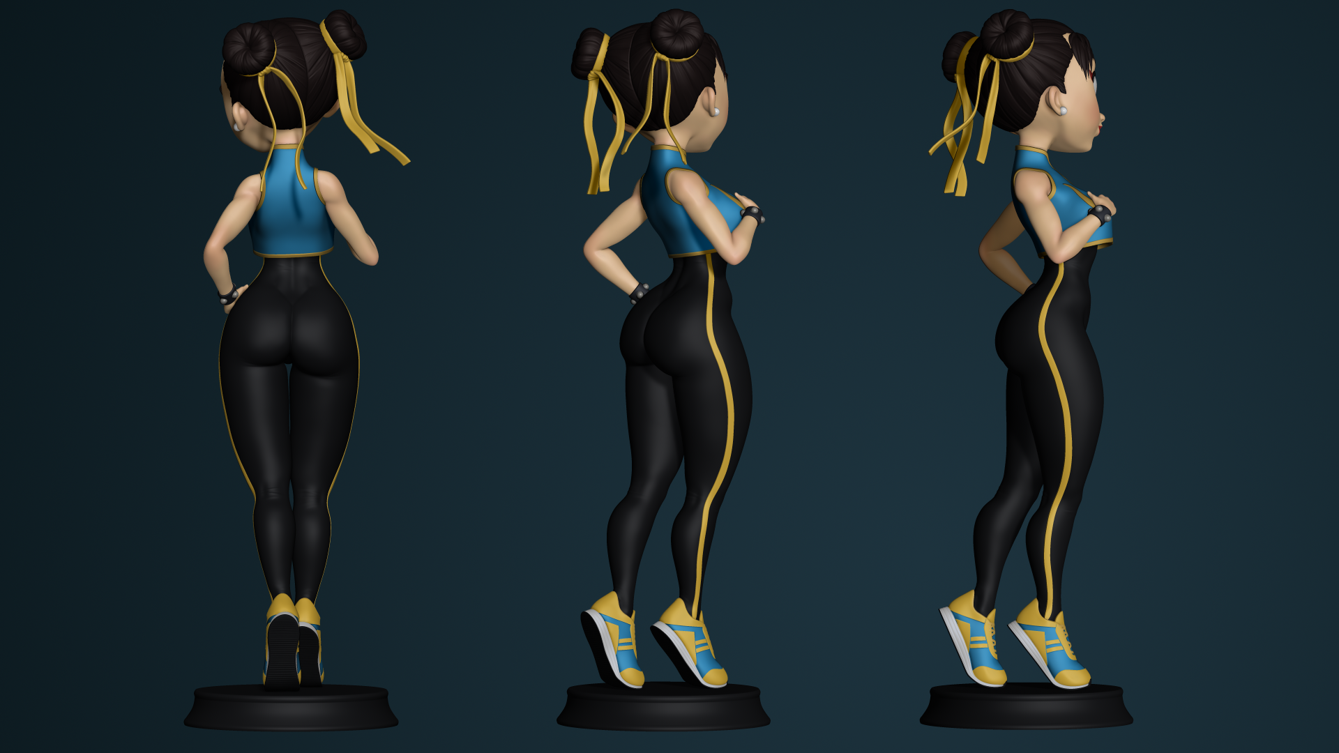 3D file Chun-li Cartoon 🫦 ・3D printable model to download・Cults