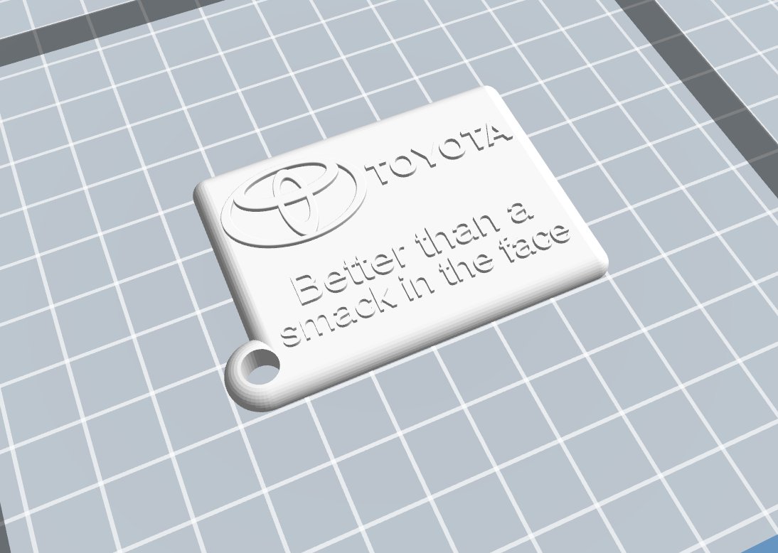 Free STL file Toyota Keyring 🚗 ・Design to download and 3D print・Cults
