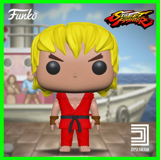 🇷🇺 KEN - STREET FIGHTER FUNKO POP・ 3D File for 3D