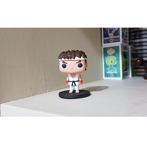 🦸 RYU ALPHA - STREET FIGHTER FUNKO POP・ STL File for 3D printing