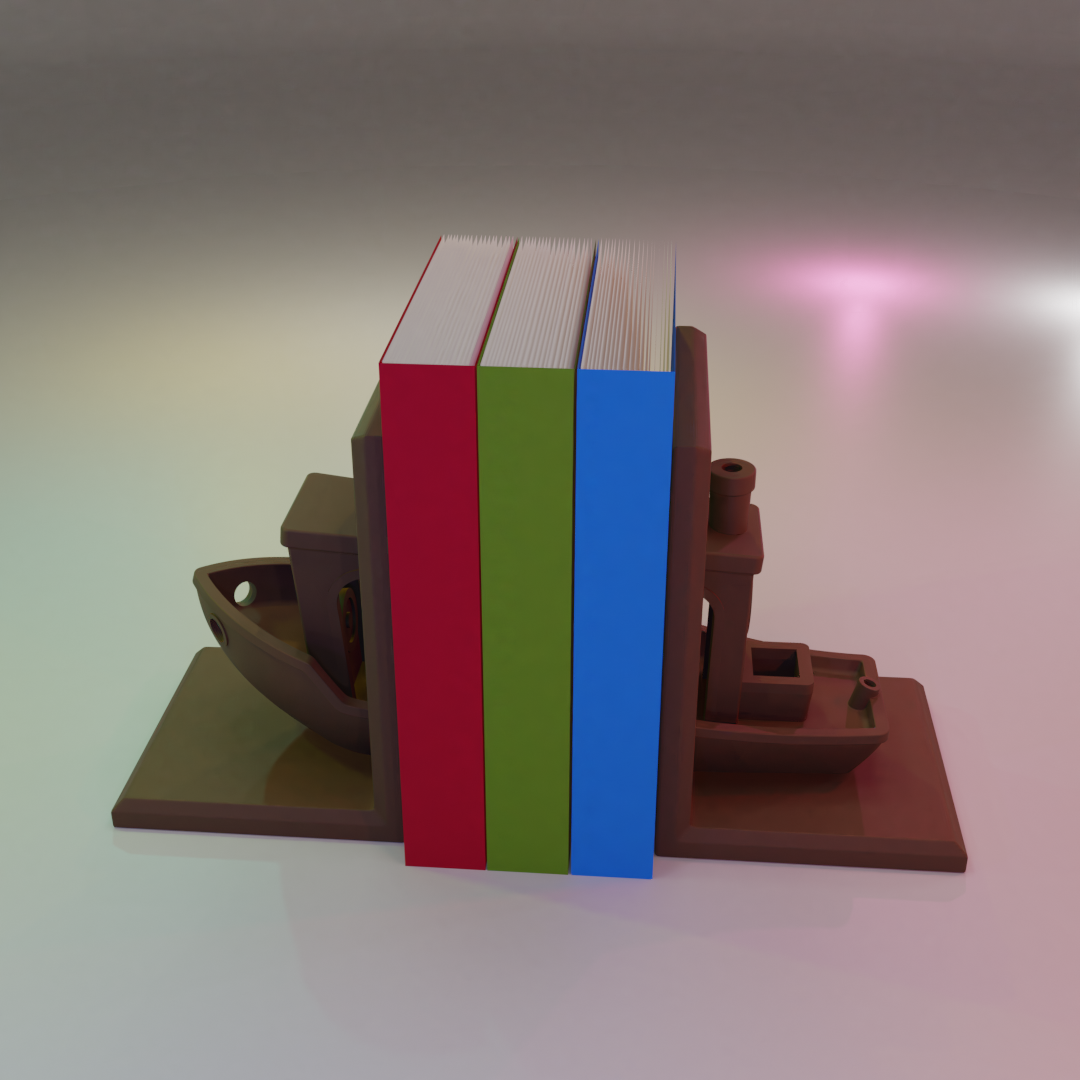 🆓 FREE Benchy Bookend・Free STL File for ・Cults