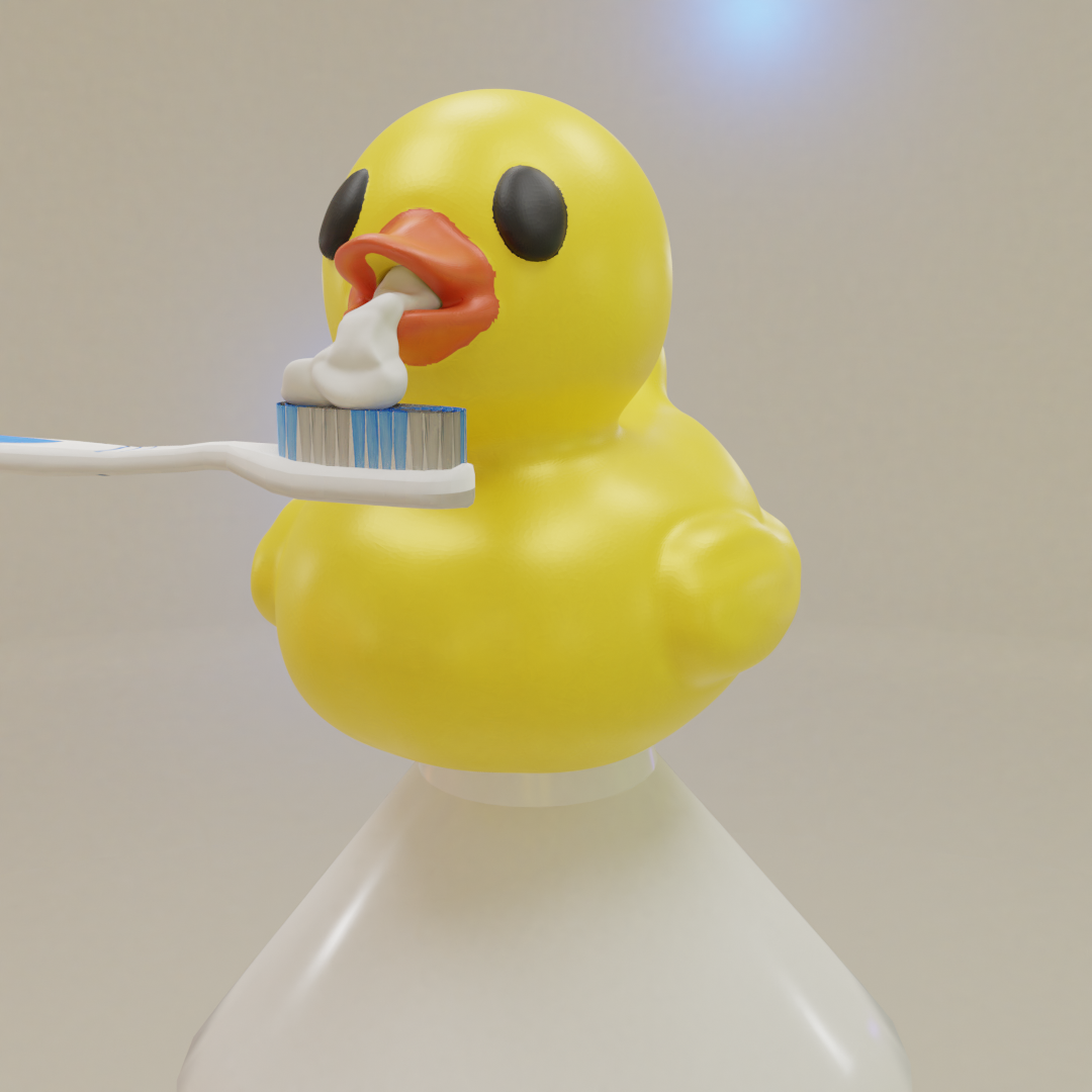 Файл STL Утиный колпачок для зубной пасты 📱 ・Дизайн для загрузки и 3D ...