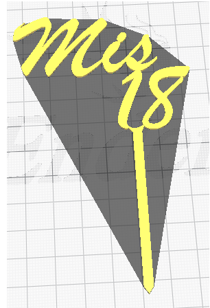 Archivo STL topper mis 18 🍰・Objeto de impresión 3D para descargar・Cults