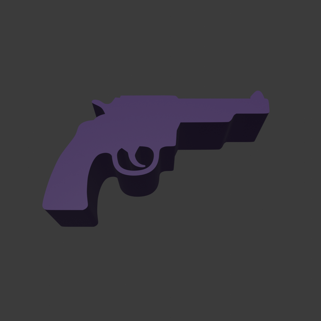 Revolver Token 👤 Revolver Symbol Meeple Silhouette – 3D Printable Game Token・ 3D File ...