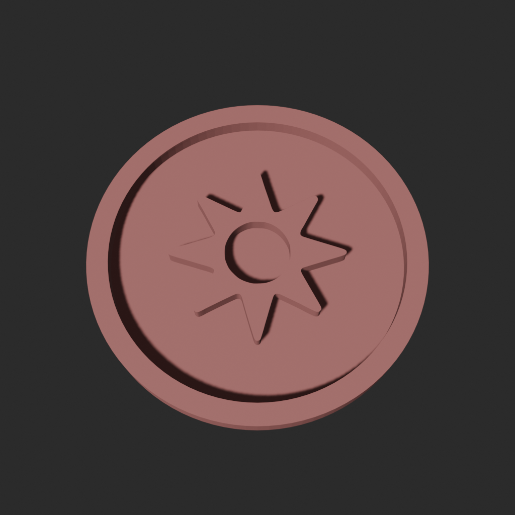 🎲 Light Symbol Disc – 3D Printable Game Token・ 3D File for 3D printing ...