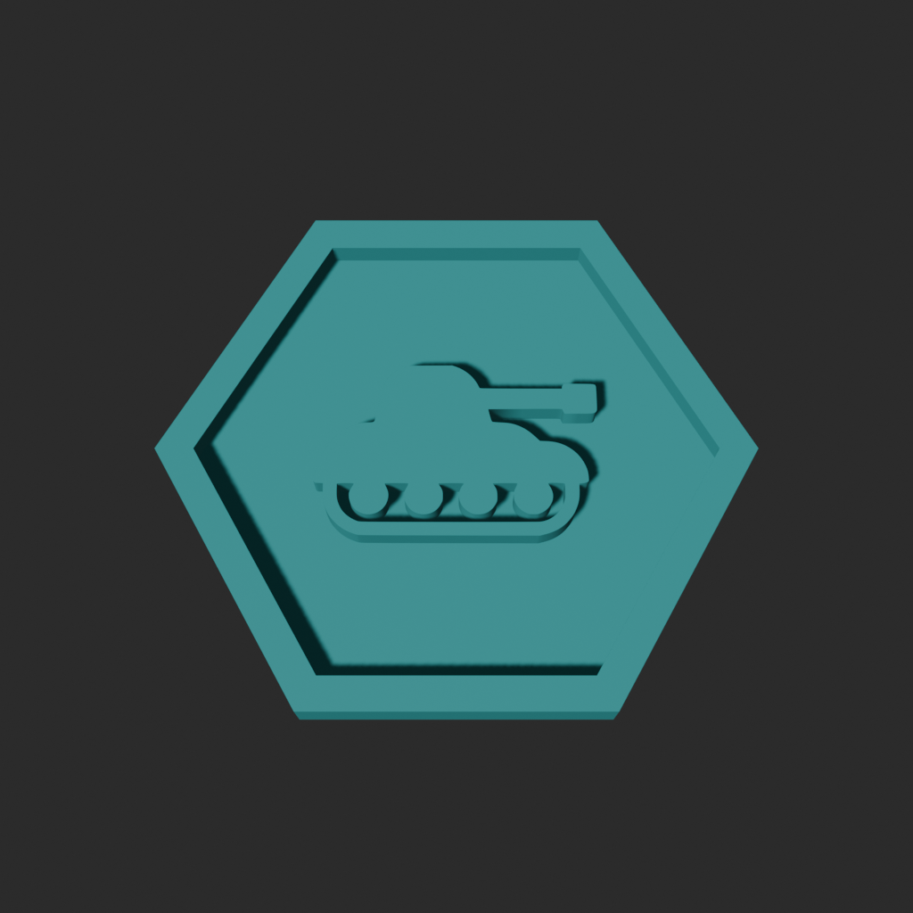 🪖 Tank Meeple Hexagon – 3D Printable Game Token・ 3D File for 3D ...