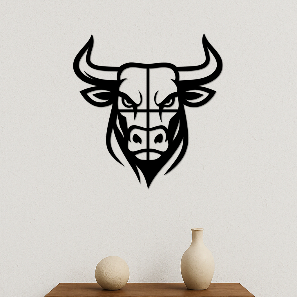 🐂 Edgeform Bull XL Wall Art – 3D Printable Decor・ 3D File for 3D ...