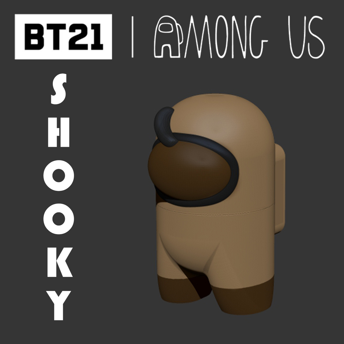 BTS BT21 AMONG US アモングアスCHIMMY チミー 20cm BTS BT21 OFFICIAL GOODS] AMONG US LIMITED EDITION Standing