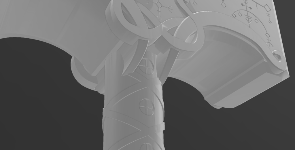 Free STL file Mjolnir - God of War by Soljun (full model remix) 🎮 ・3D ...
